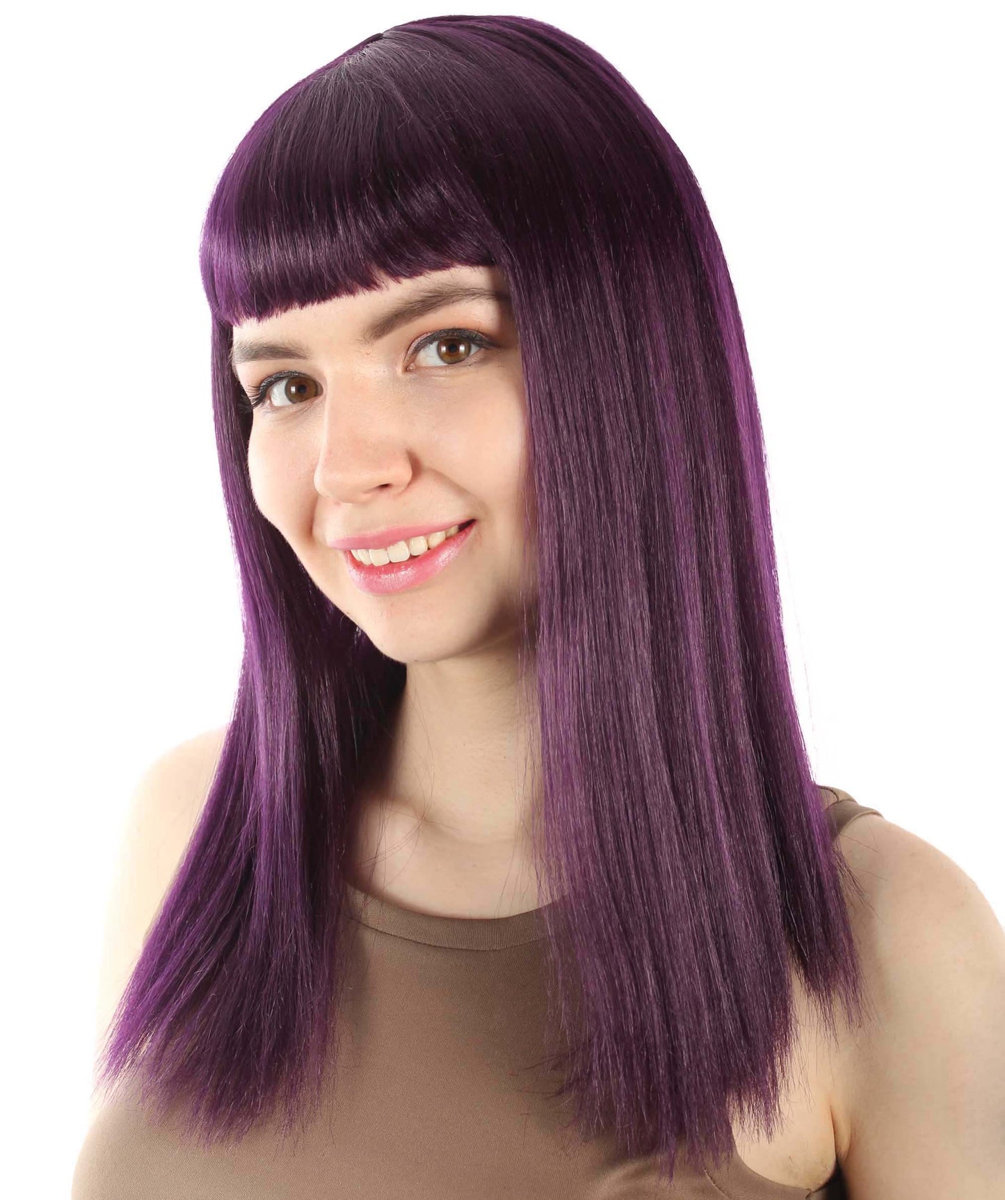 Dark Purple Straight Length Diva Wig