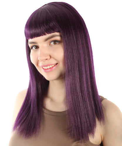 Dark Purple Straight Length Diva Wig