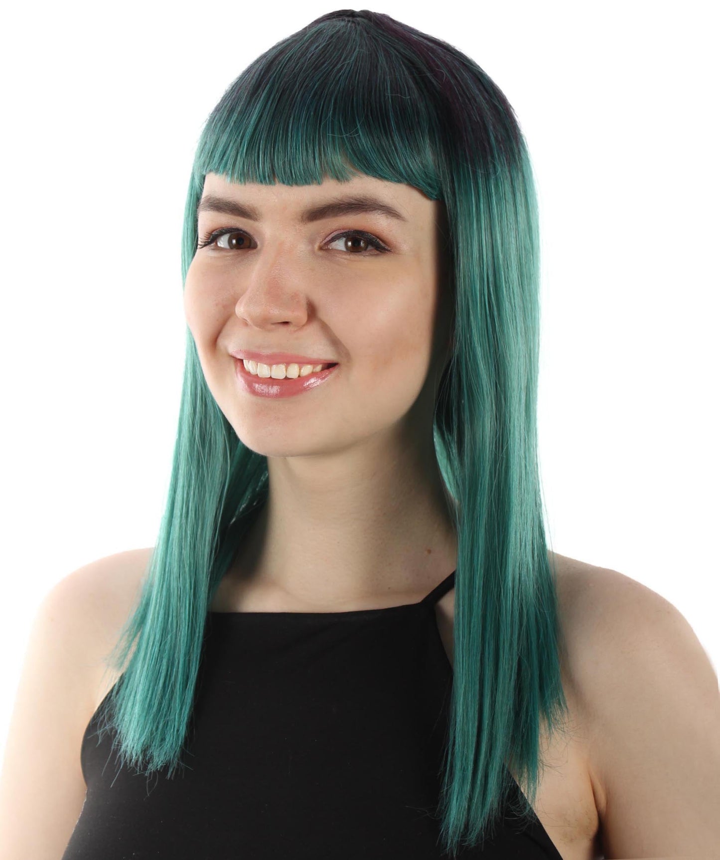 Ash Green Straight Length Diva Wig