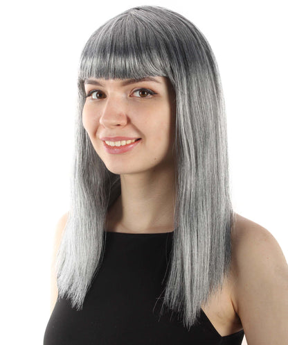 Grey Straight Length Diva Wig