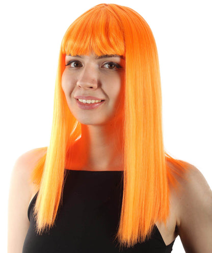  Orange Straight Length Diva Wig
