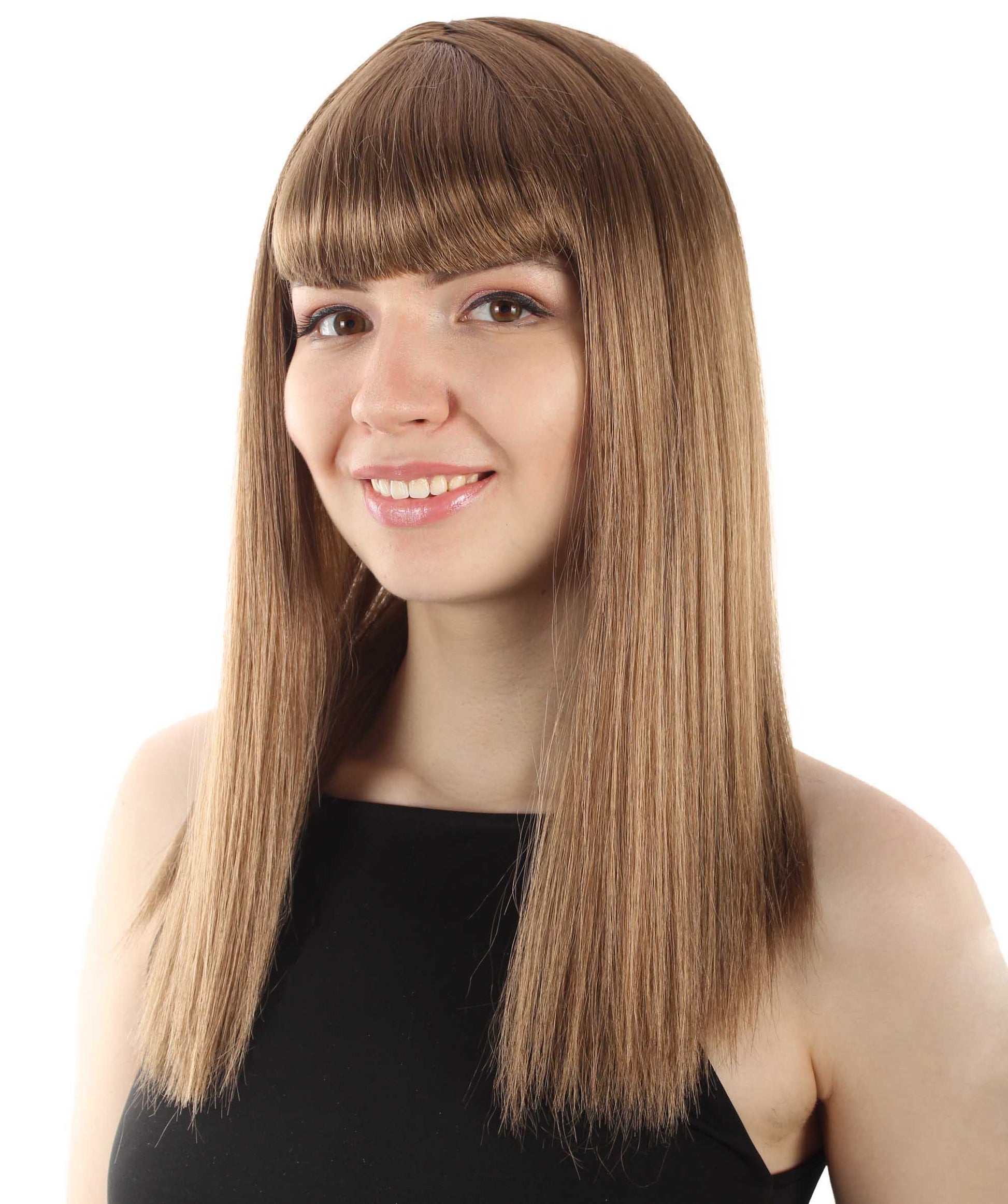 Light Brown Straight Length Diva Wig