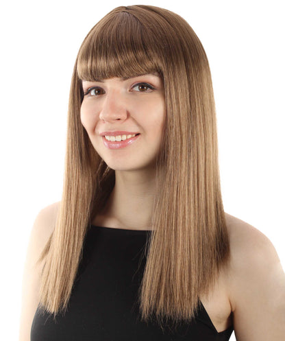 Light Brown Straight Length Diva Wig