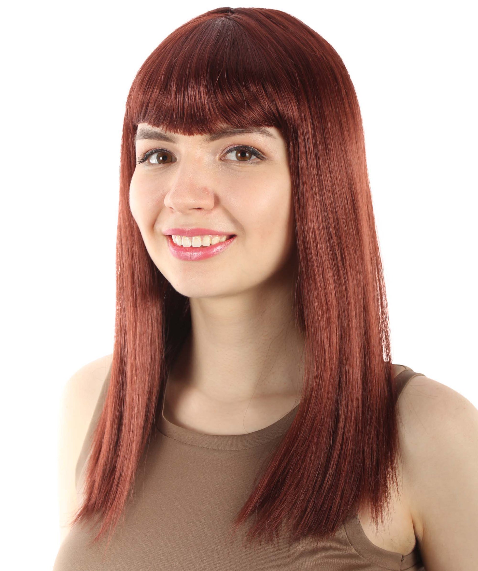 Dark Brown Straight Length Diva Wig