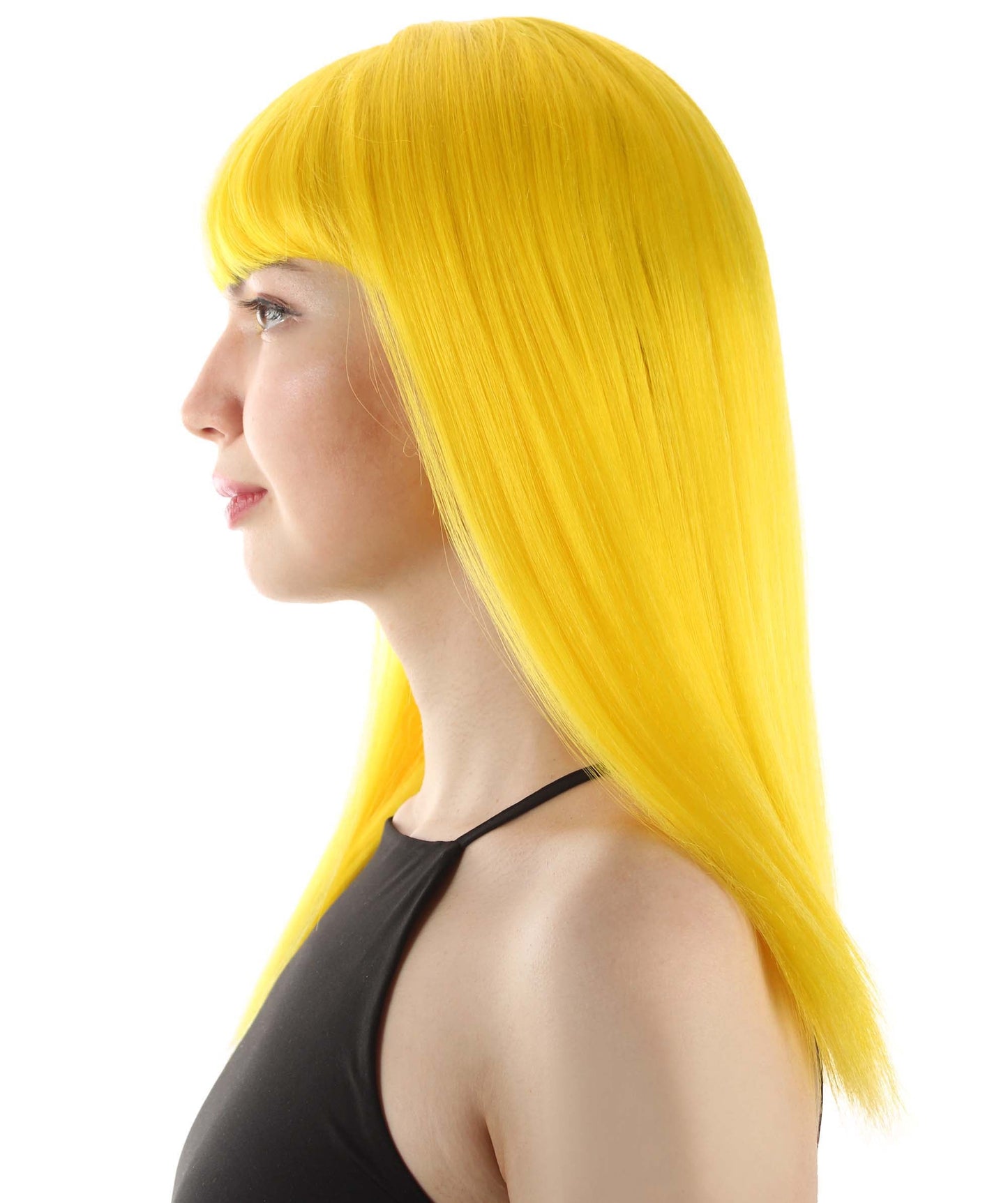 Yellow Straight Length Diva Wig