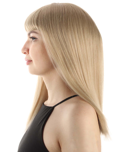 Beige Straight Length Diva Wig