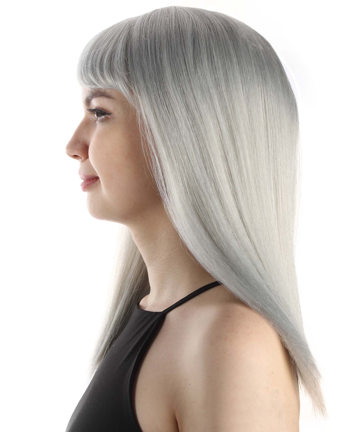 Dark Grey Straight Length Diva Wig
