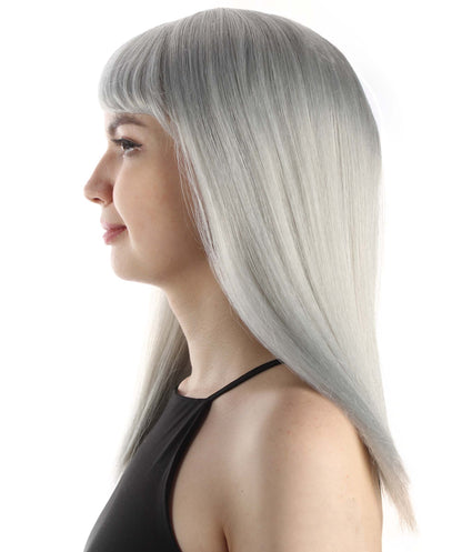 Dark Grey Straight Length Diva Wig