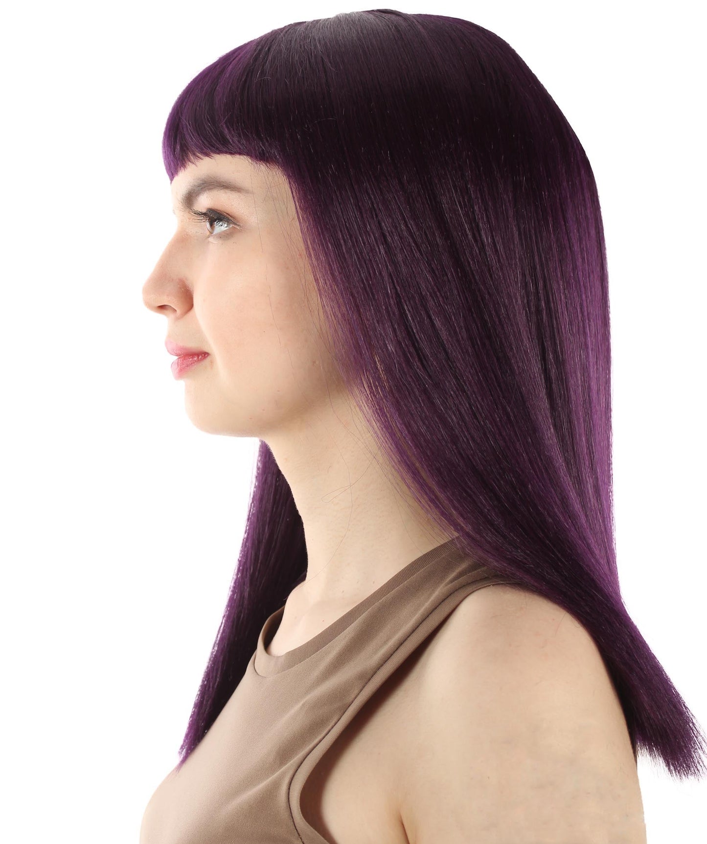 Dark Purple Straight Length Diva Wig