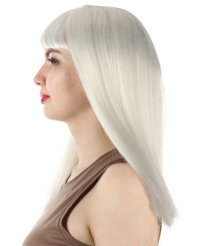White Straight Length Diva Wig