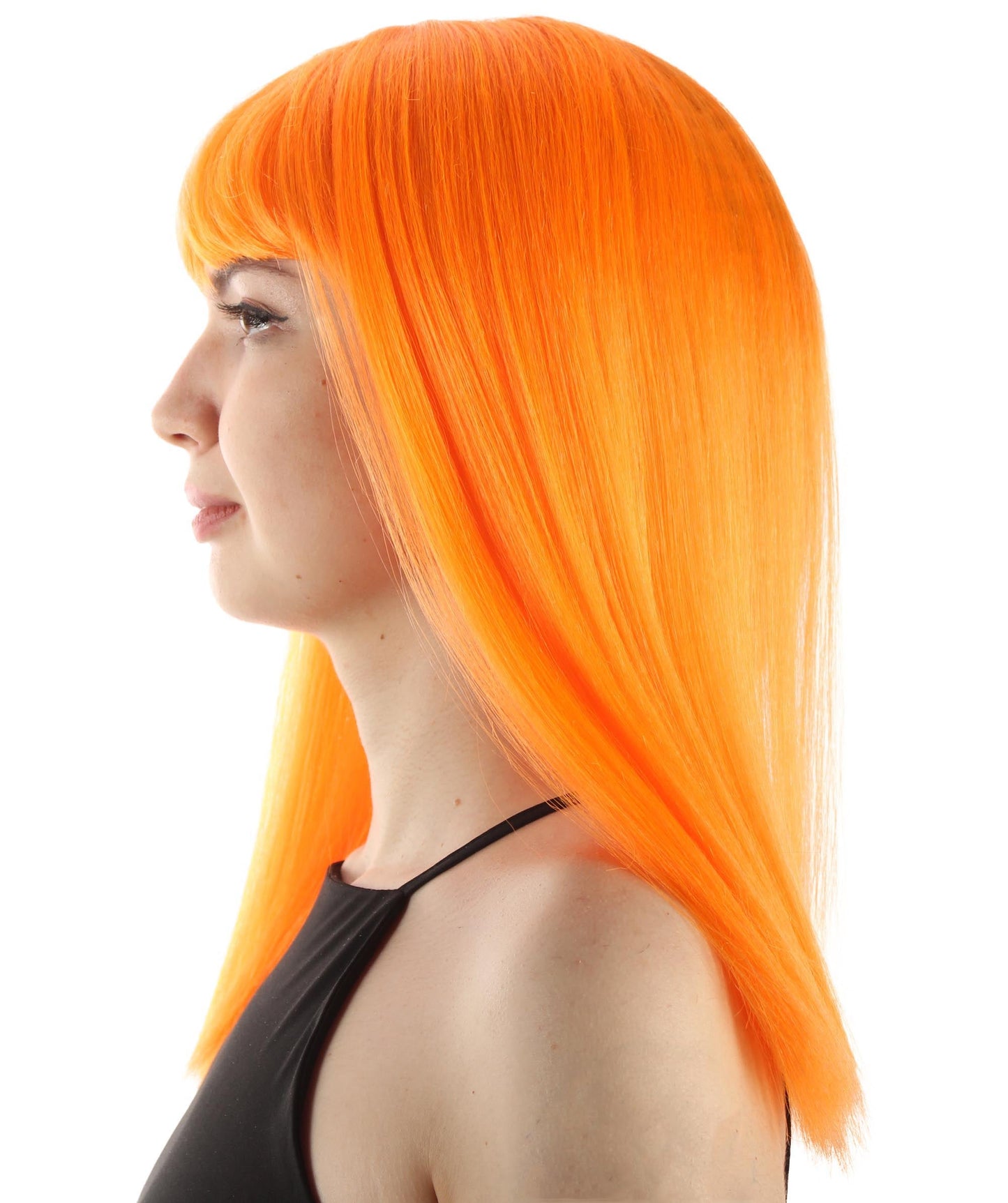  Orange Straight Length Diva Wig