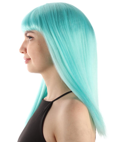 Light Blue Straight Length Diva Wig