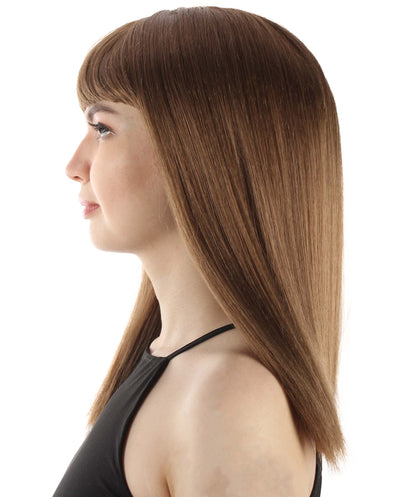 Light Brown Straight Length Diva Wig