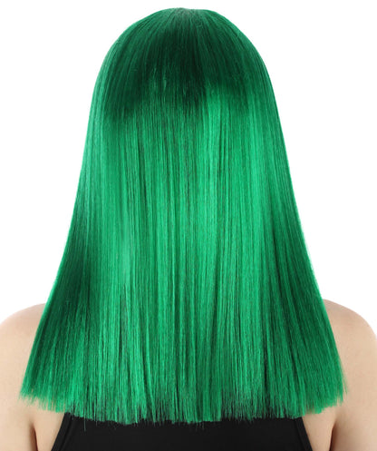 Green Straight Length Diva Wig