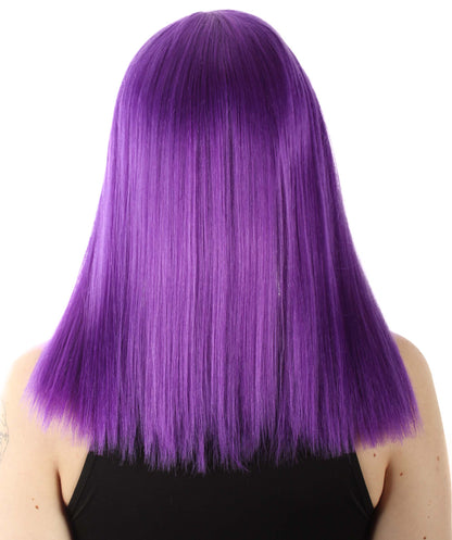 Purple Straight Length Diva Wig