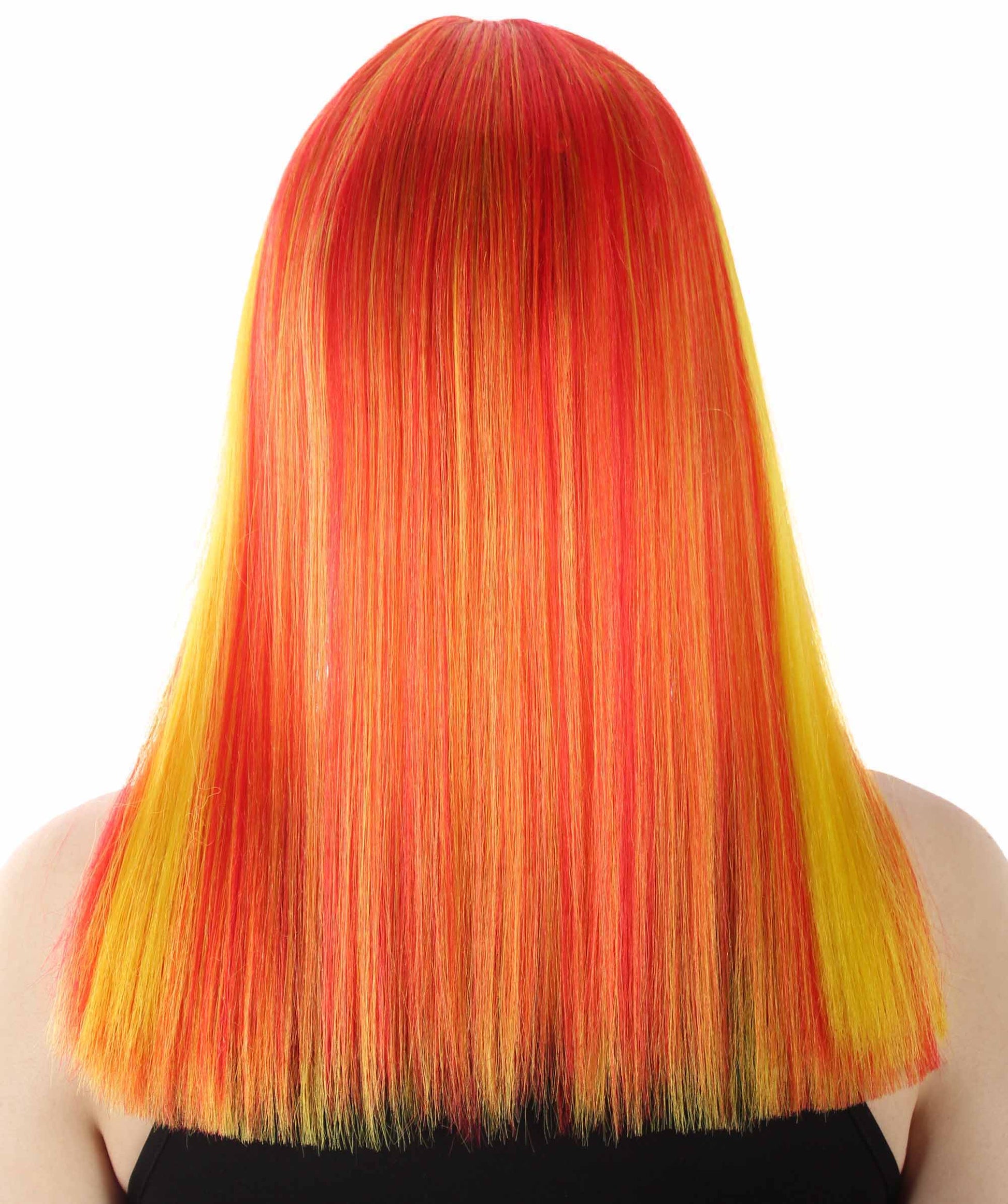 Orange Ombre Straight Length Diva Wig
