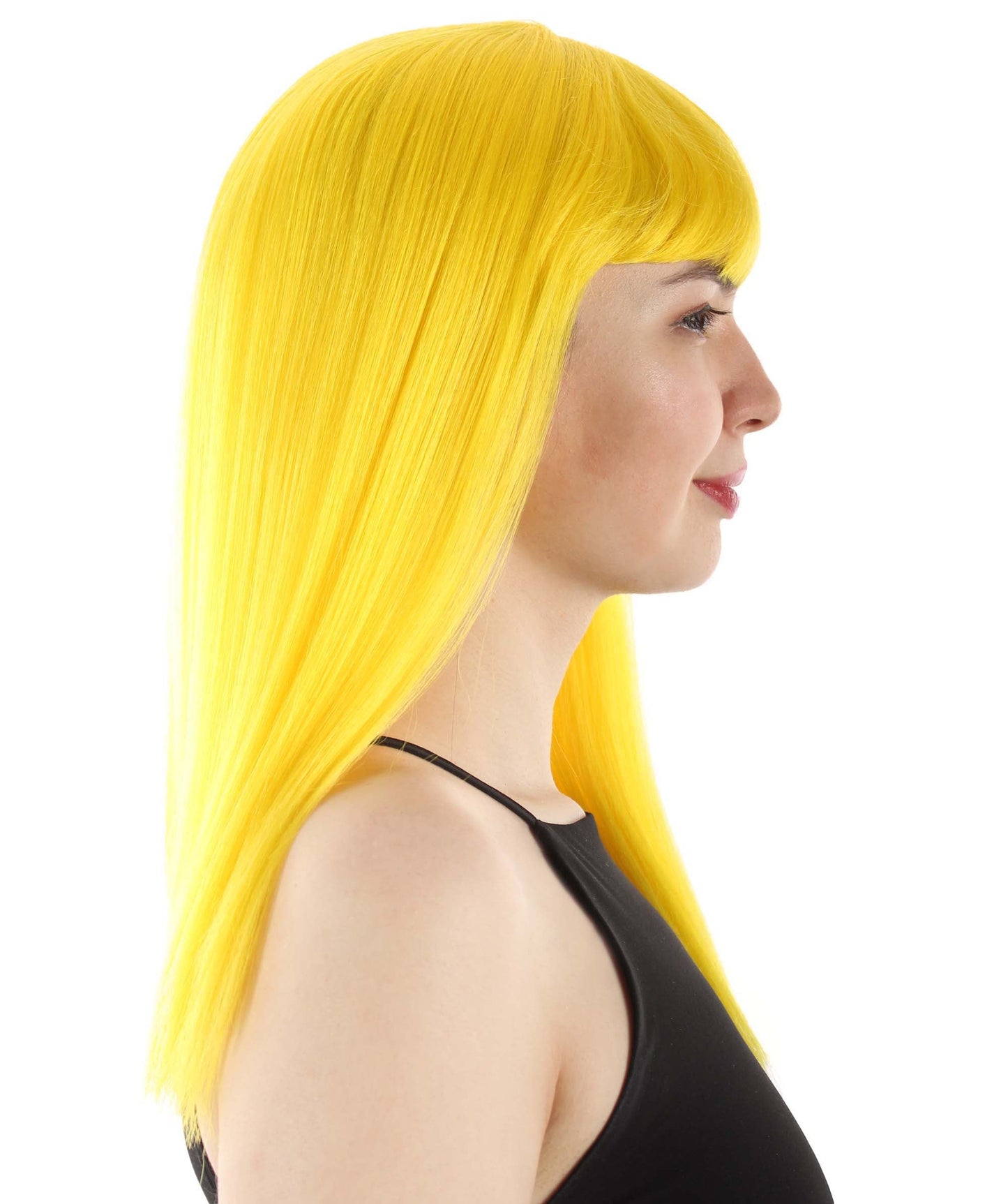 Yellow Straight Length Diva Wig