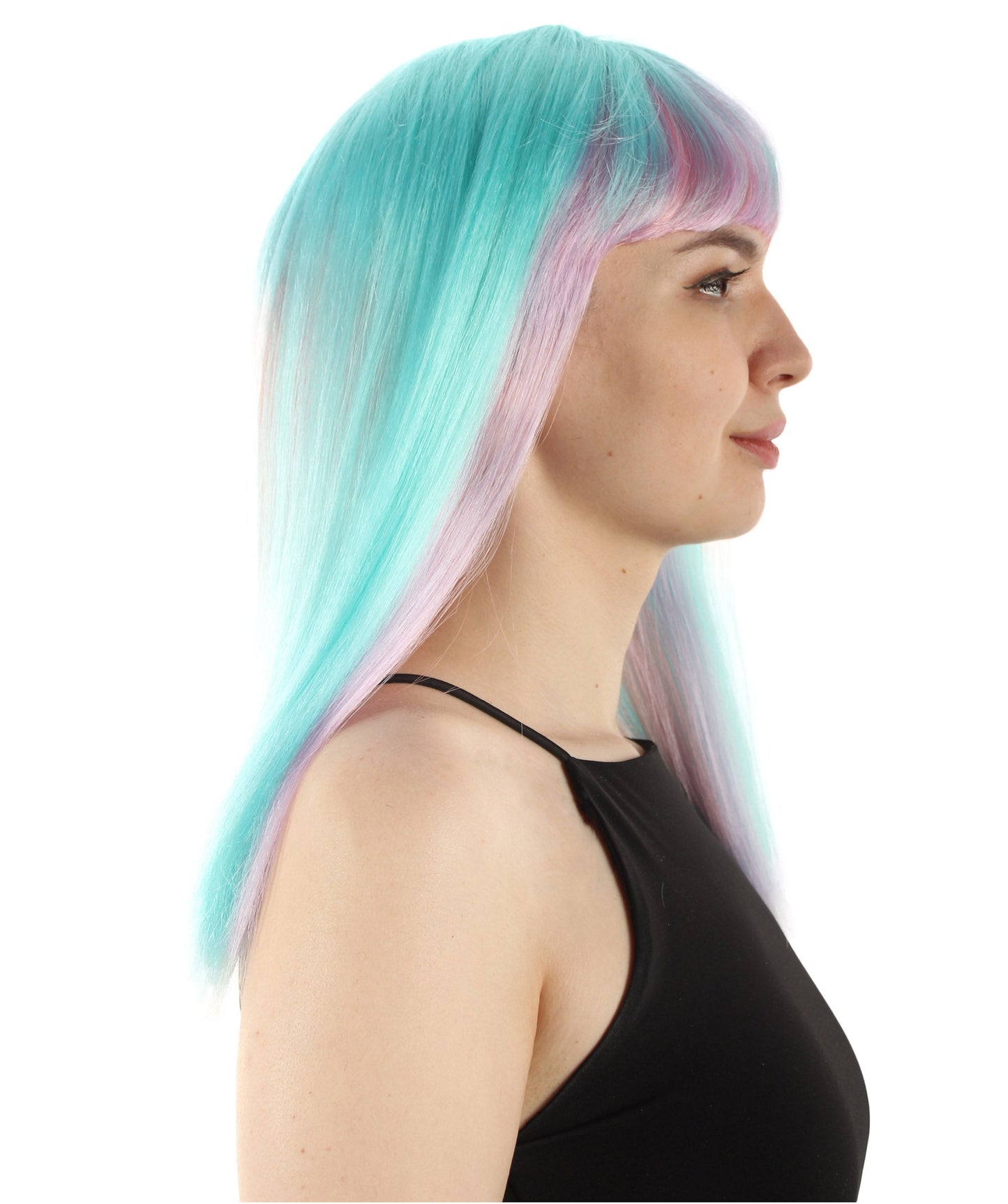 Mixed Pink Straight Length Diva Wig