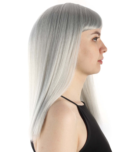 Dark Grey Straight Length Diva Wig