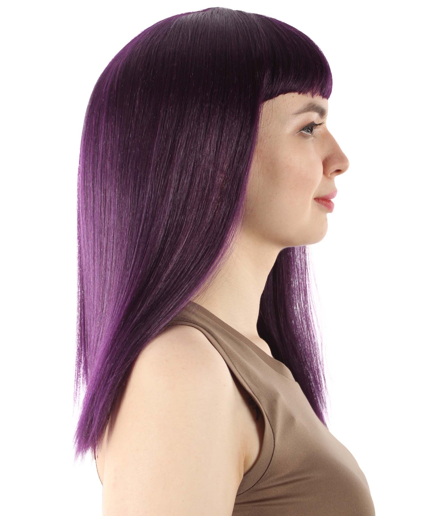 Dark Purple Straight Length Diva Wig