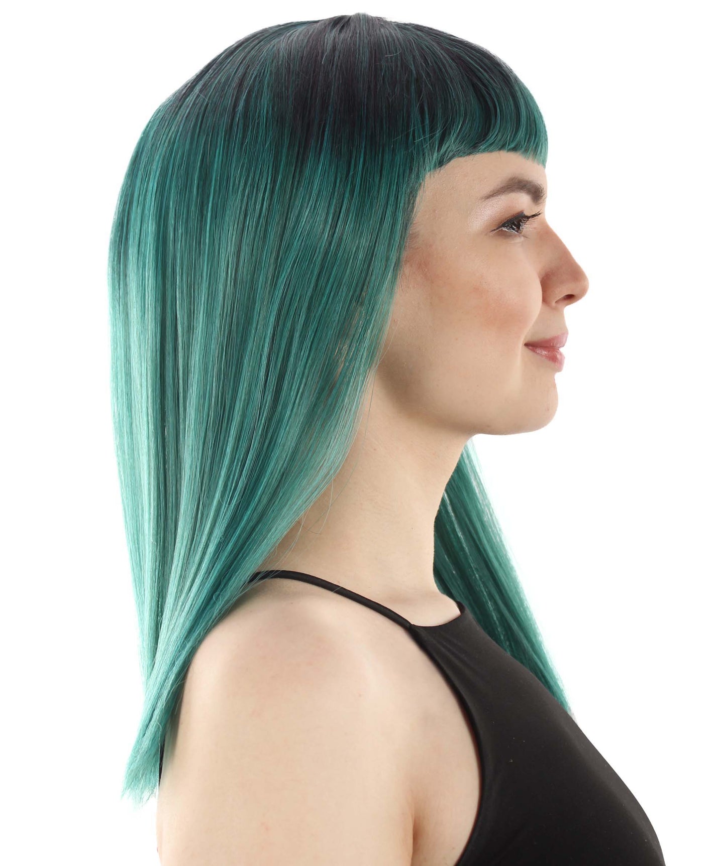 Ash Green Straight Length Diva Wig