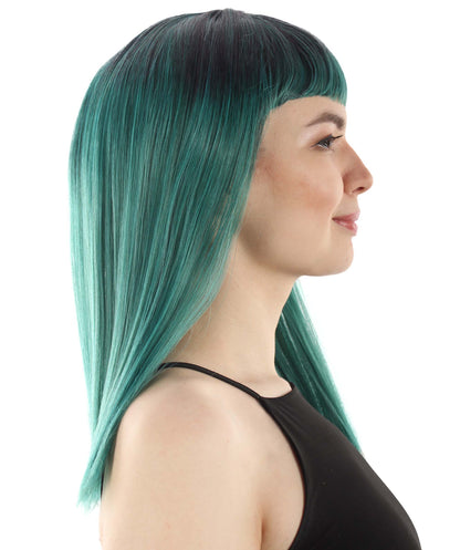 Ash Green Straight Length Diva Wig