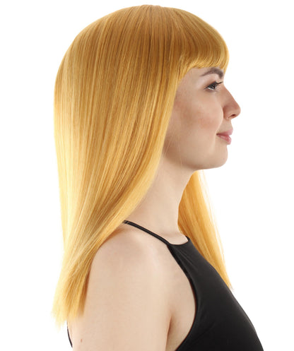 Gold Straight Length Diva Wig
