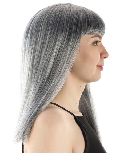 Grey Straight Length Diva Wig