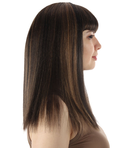Auburn Blonde Straight Length Diva Wig