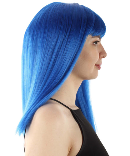 Dark Blue Straight Length Diva Wig
