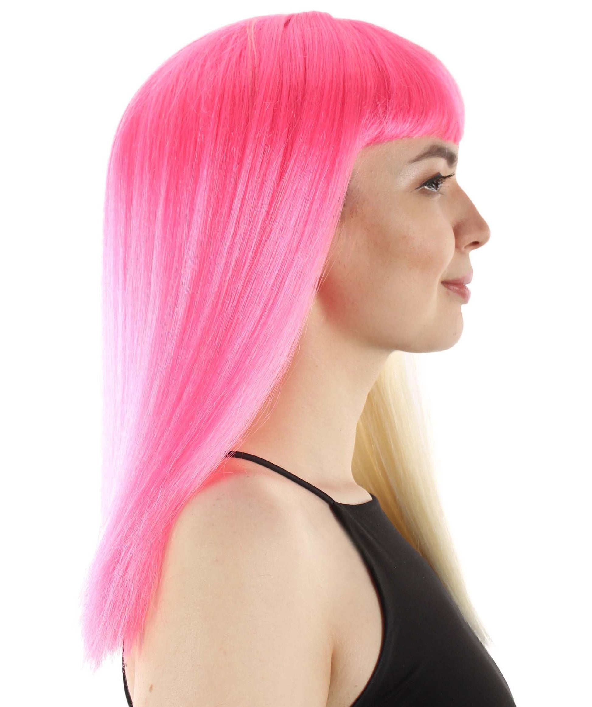 Blonde/Pink Straight Length Diva Wig
