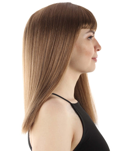 Light Brown Straight Length Diva Wig