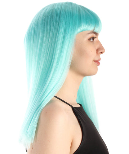 Light Blue Straight Length Diva Wig