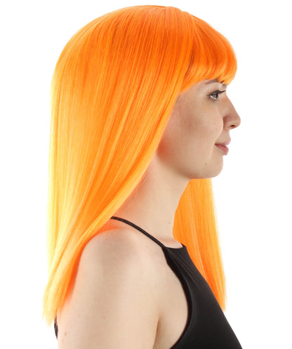  Orange Straight Length Diva Wig