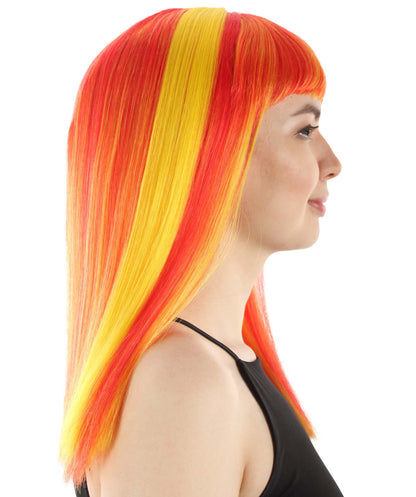 Orange Ombre Straight Length Diva Wig