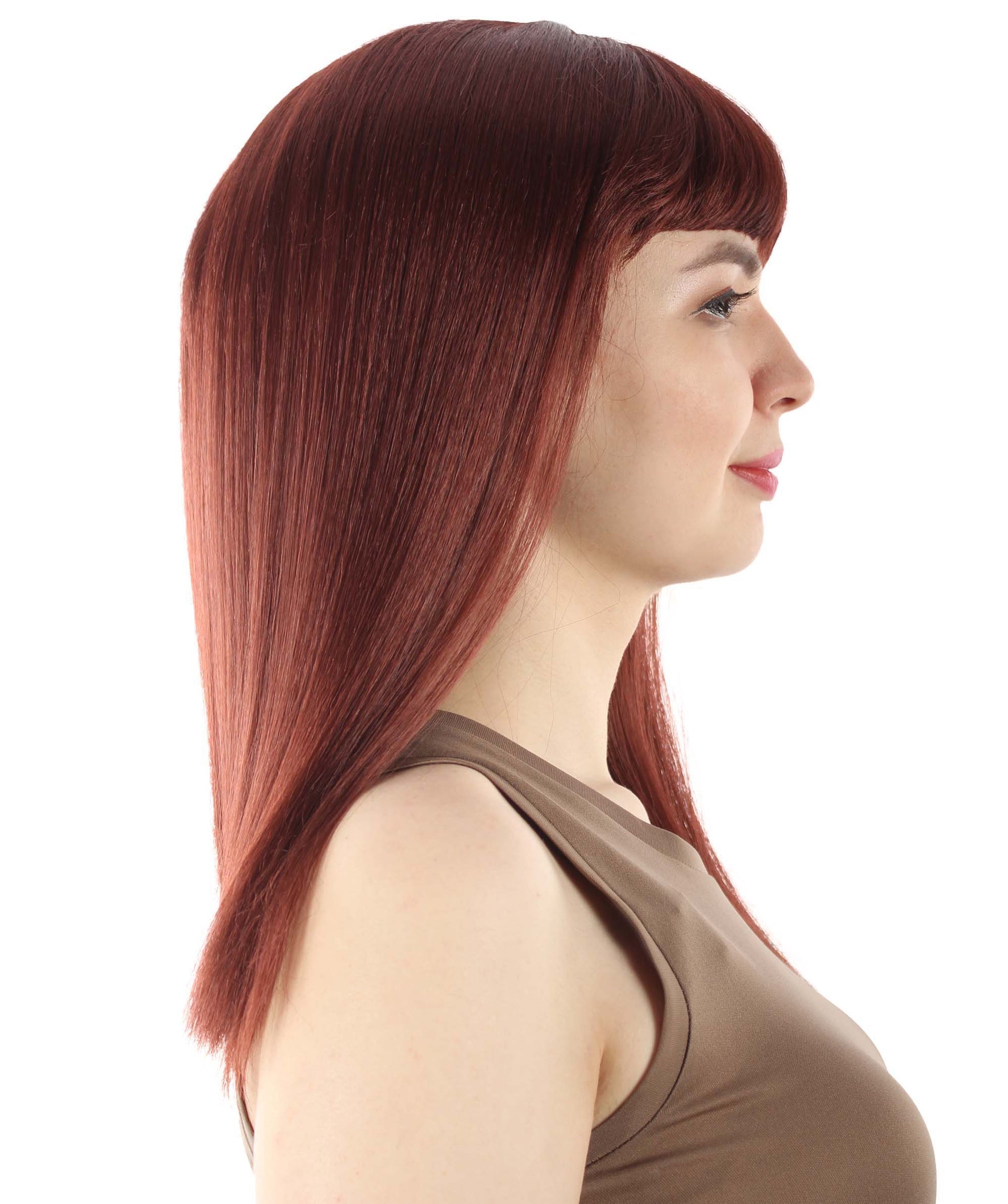 Dark Brown Straight Length Diva Wig