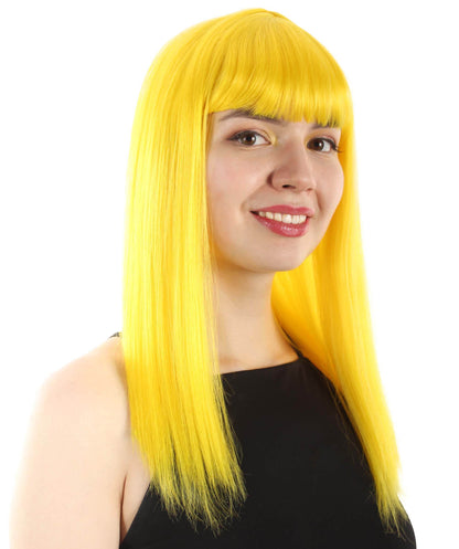 Yellow Straight Length Diva Wig