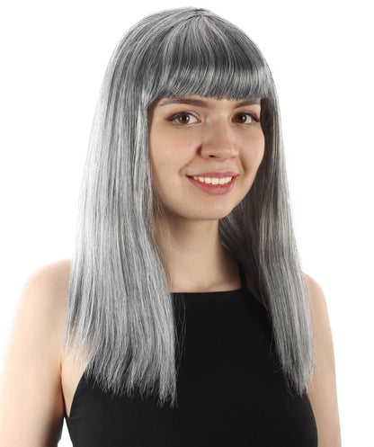 Grey Straight Length Diva Wig