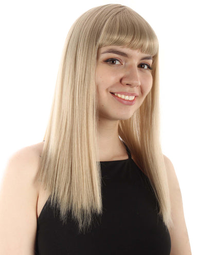 Beige Straight Length Diva Wig