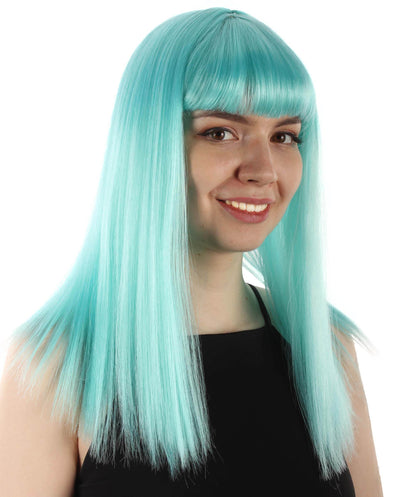 Light Blue Straight Length Diva Wig
