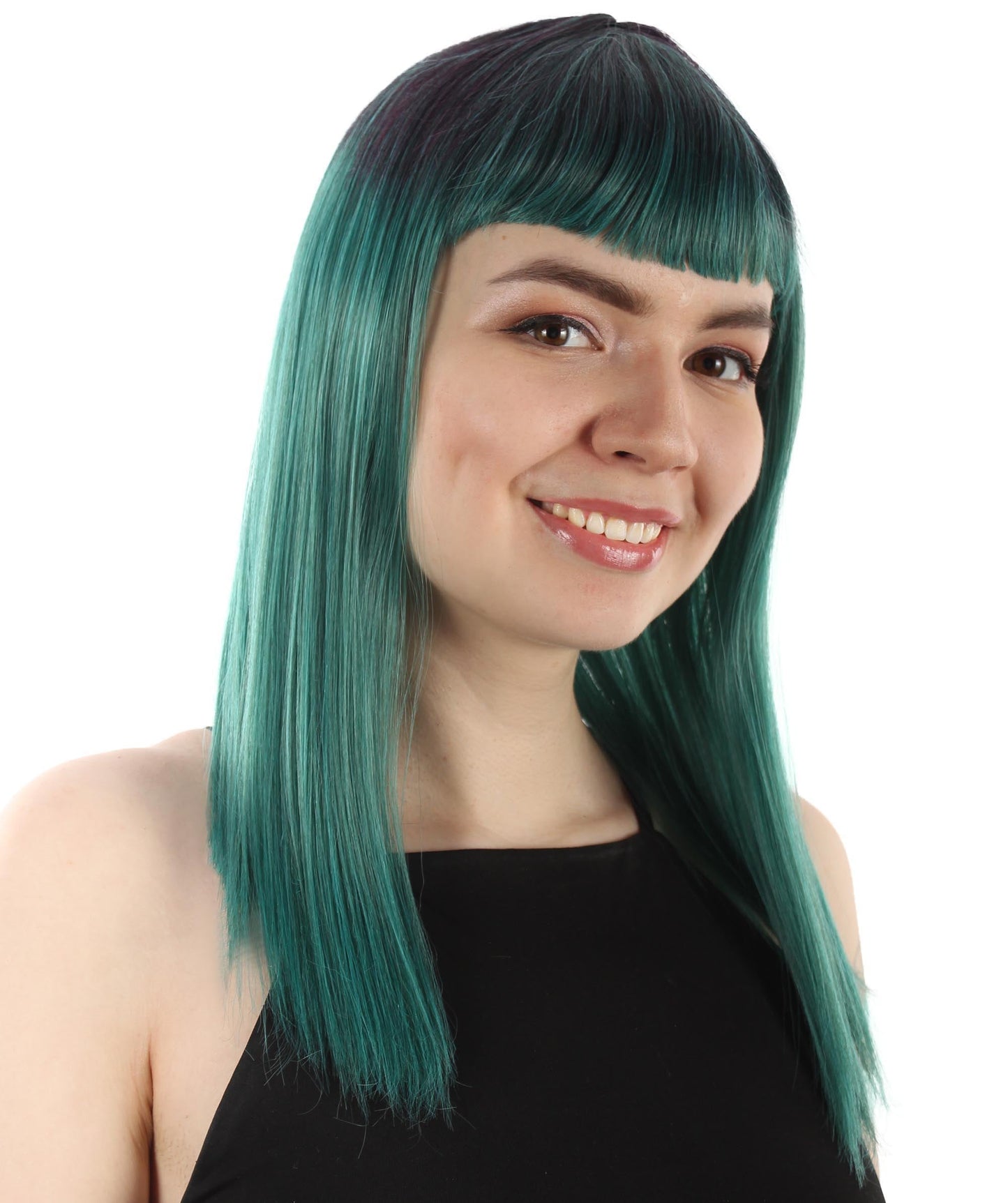 Ash Green Straight Length Diva Wig