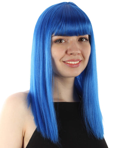 Dark Blue Straight Length Diva Wig