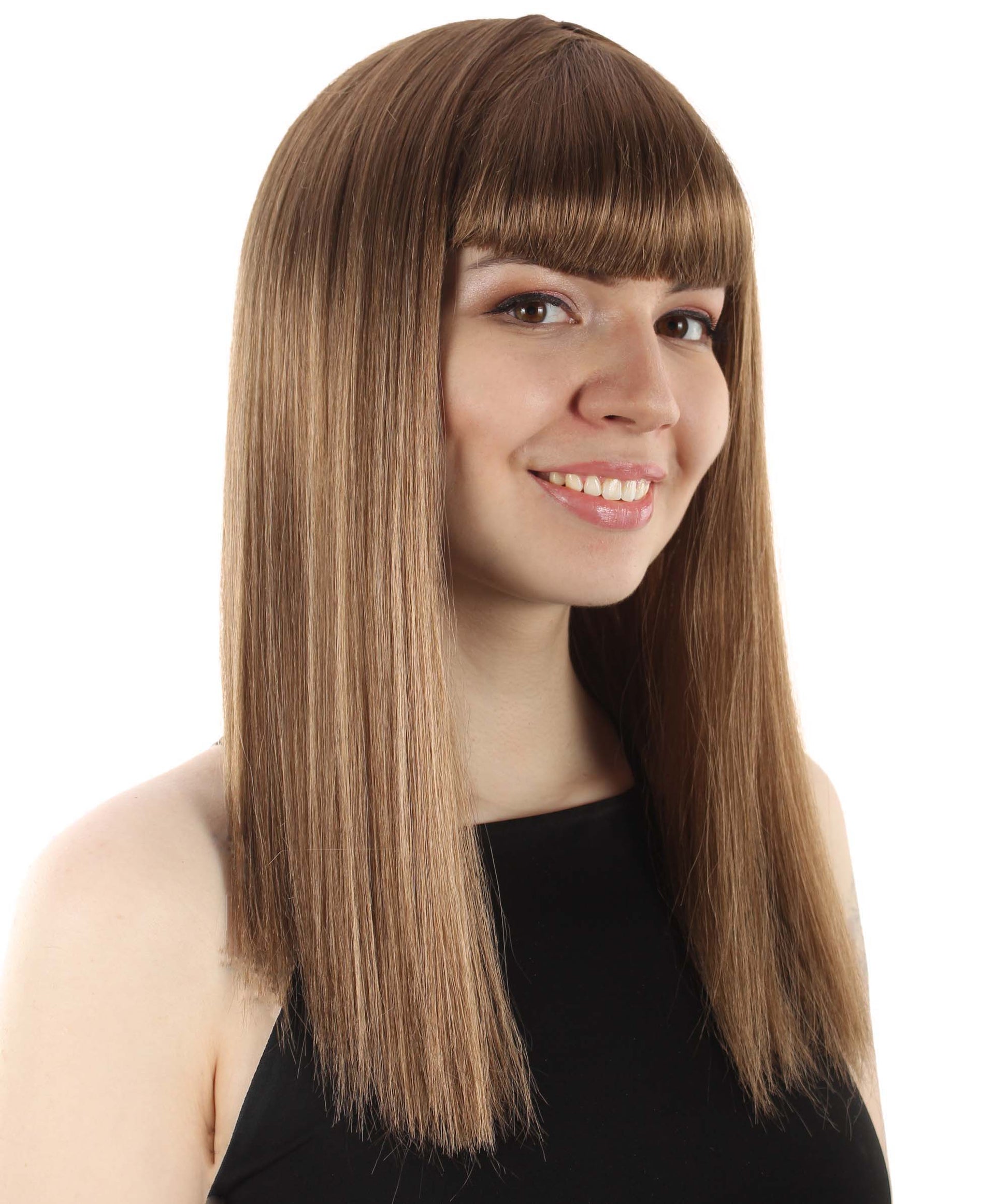 Light Brown Straight Length Diva Wig