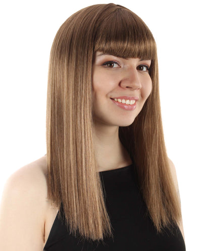 Light Brown Straight Length Diva Wig
