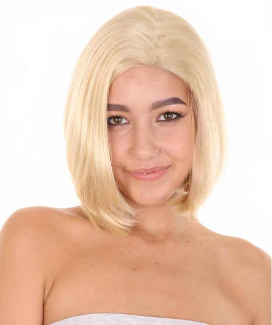 Blonde Doctor Wig | Blonde TV/Movie Wig | Premium Breathable Capless Cap HW-3563
