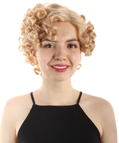 Doll Curly Womens Wig Collection | Character Fancy Halloween Wig | Premium Breathable Capless Cap | HPO