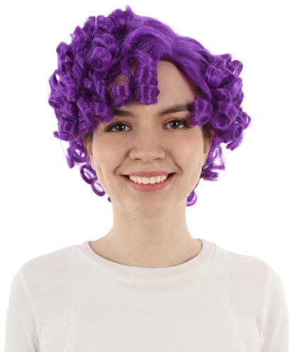 Doll Curly Womens Wig Collection | Character Fancy Halloween Wig | Premium Breathable Capless Cap | HPO