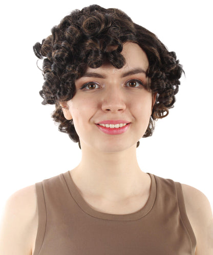 Doll Curly Womens Wig Collection | Character Fancy Halloween Wig | Premium Breathable Capless Cap | HPO