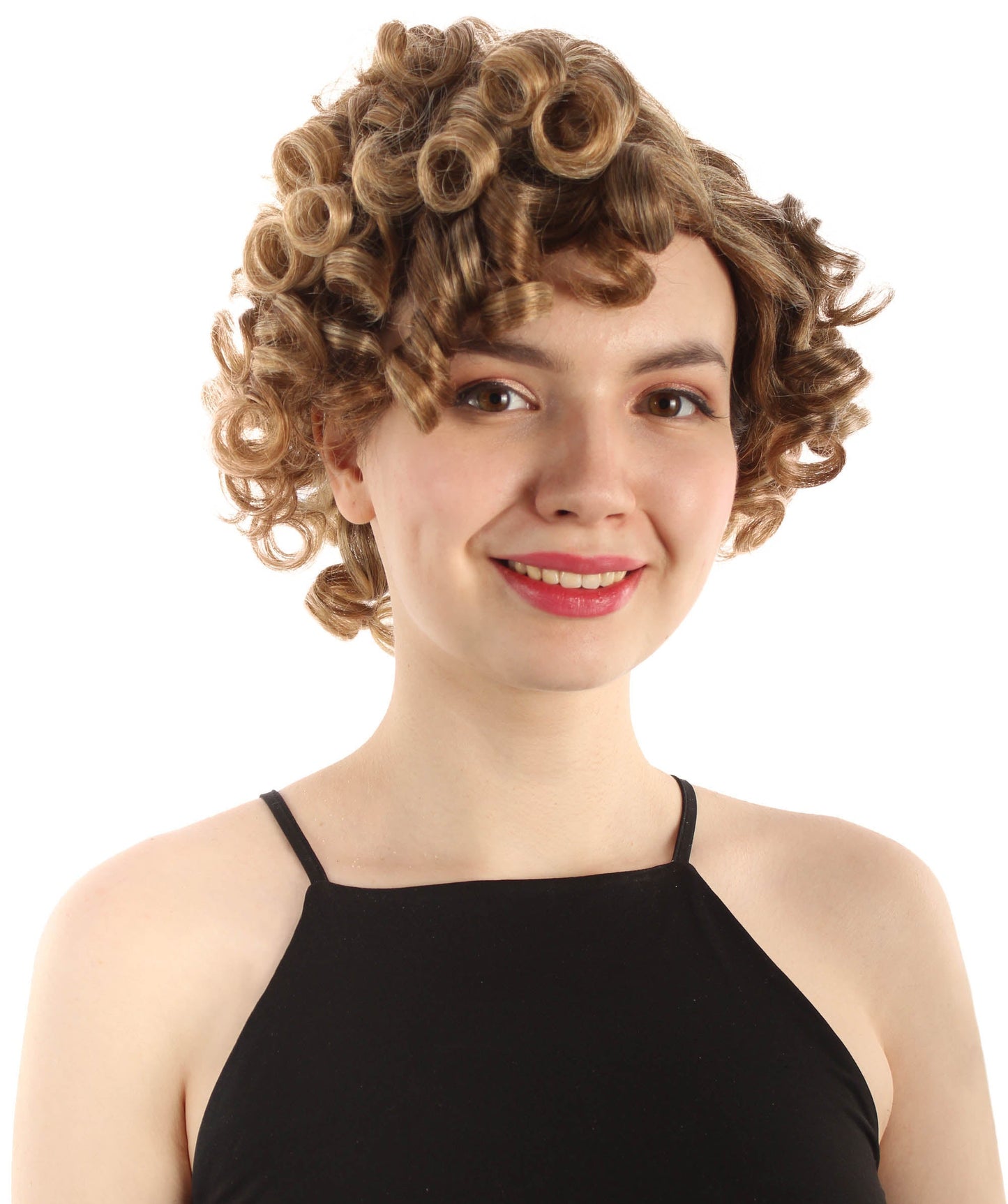 Doll Curly Womens Wig Collection | Character Fancy Halloween Wig | Premium Breathable Capless Cap | HPO