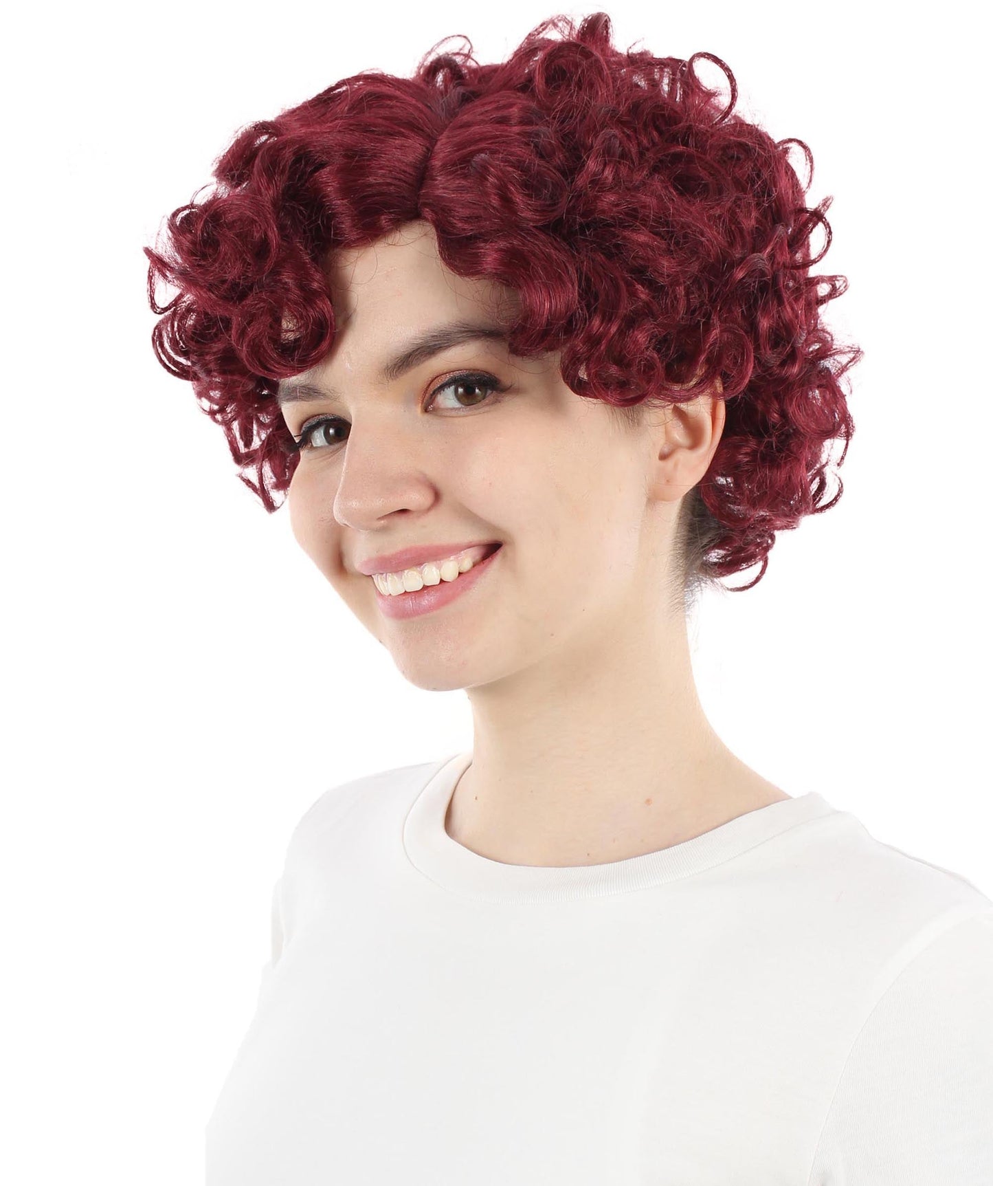 Doll Curly Womens Wig Collection | Character Fancy Halloween Wig | Premium Breathable Capless Cap | HPO